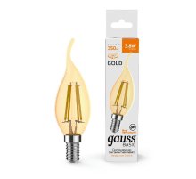 Светодиодная филаментная лампа Gauss Basic Filament E14 3,8W 2400K 1047154