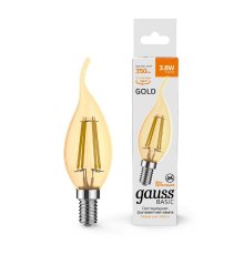 Светодиодная филаментная лампа Gauss Basic Filament E14 3,8W 2400K 1047154