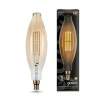 Лампа светодиодная филаментная Gauss E27 8W 2400K золотая 155802008 Лампа светодиодная филаментная Gauss E27 8W 2400K золотая 155802008