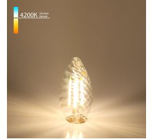 Филаментная светодиодная лампа Elektrostandard свеча витая прозрачная E14 7W 4200K 4690389041433