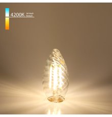 Филаментная светодиодная лампа Elektrostandard свеча витая прозрачная E14 7W 4200K 4690389041433