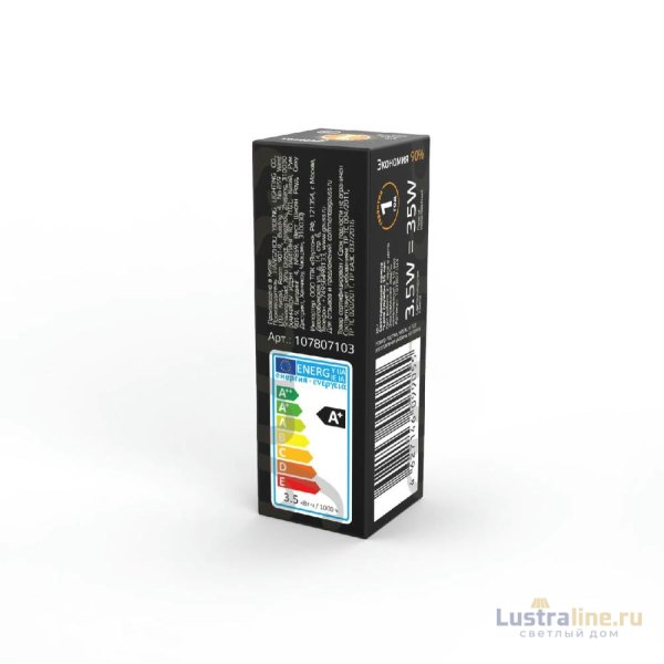 Лампа светодиодная Gauss G4 3.5W 3000K прозрачная 107807103 Лампа светодиодная Gauss G4 3.5W 3000K прозрачная 107807103