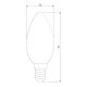 Лампа светодиодная филаментная Elektrostandard BLE1409 E14 9W 3300K прозрачная 4690389150678