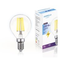 Филаментная cветодиодная лампа Ambrella Light Filament G45 E14 6W 4200K 204215