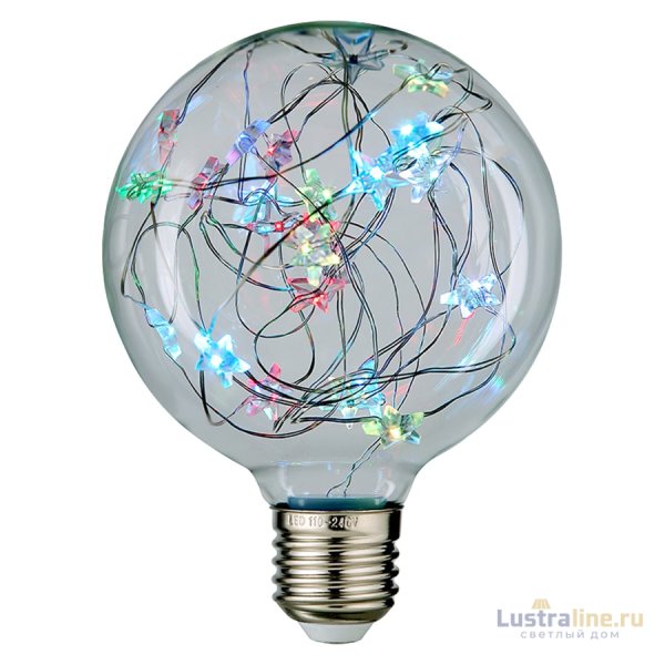 Филаментная светодиодная лампа General GLDEN-G95SW-STAR-1-230-E27-RGB 661008