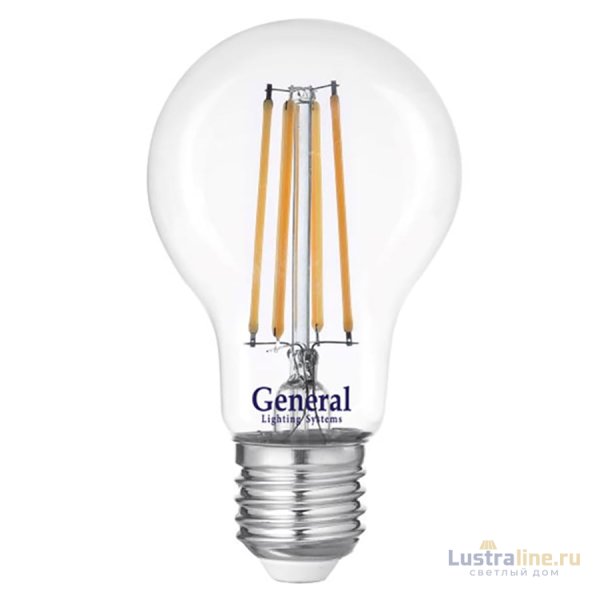 Филаментная светодиодная лампа General GLDEN-A60S-17-230-E27-4500 660320 Филаментная светодиодная лампа General GLDEN-A60S-17-230-E27-4500 660320