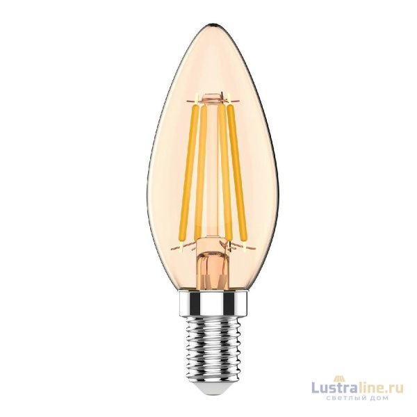 Светодиодная филаментная лампа Gauss Basic Filament E14 3,8W 2400K 1037154 Светодиодная филаментная лампа Gauss Basic Filament E14 3,8W 2400K 1037154