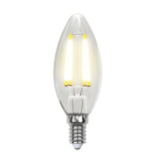 Лампа светодиодная филаментная (UL-00003247) Uniel E14 7,5W 4000K прозрачная LED-C35-7,5W/NW/E14/CL GLA01TR