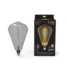 Лампа светодиодная филаментная Gauss E27 8,5W 1800K серая 157802005