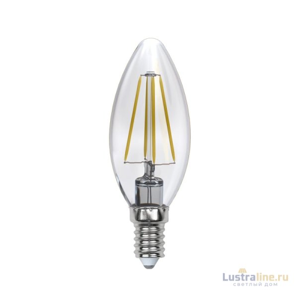 Лампа светодиодная филаментная (UL-00002862) Uniel E14 5W 4000K LED-C35-5W/NW/E14/CL/DIM GLA01TR Лампа светодиодная филаментная (UL-00002862) Uniel E14 5W 4000K LED-C35-5W/NW/E14/CL/DIM GLA01TR