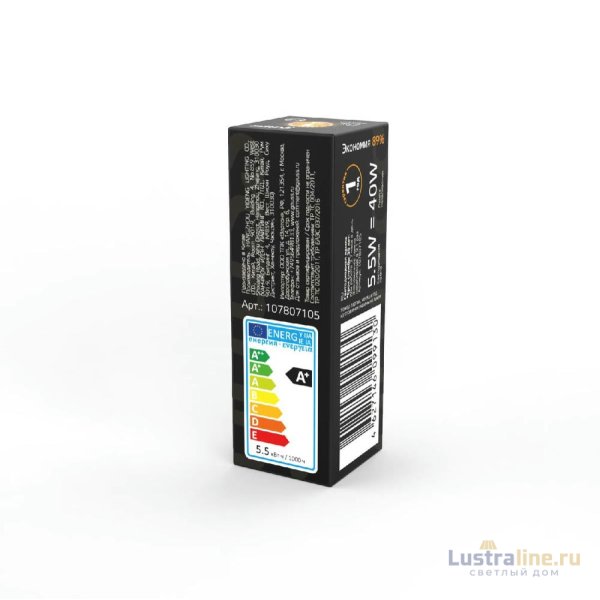 Лампа светодиодная Gauss G4 5.5W 3000K прозрачная 107807105 Лампа светодиодная Gauss G4 5.5W 3000K прозрачная 107807105