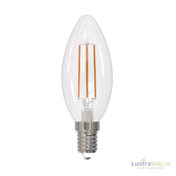 Лампа светодиодная филаментная (UL-00005165) Uniel E14 11W 4000K прозрачная LED-C35-11W/4000K/E14/CL PLS02WH