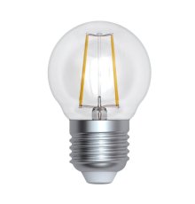 Лампа светодиодная филаментная (UL-00005175) Uniel E27 9W 4000K прозрачная LED-G45-9W/4000K/E27/CL PLS02WH