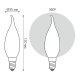 Светодиодная филаментная лампа Gauss Basic Filament Е14 4,5W 2700K 1045115
