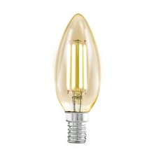 Лампа светодиодная филаментная Eglo E14 4W 2200К янтарь 11557 УЦ