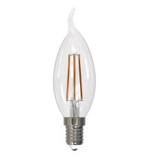 Лампа светодиодная филаментная диммируемая (UL-00005190) Uniel E14 9W 4000K прозрачная LED-CW35-9W/4000K/E14/CL/DIM GLA01TR