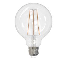 Лампа светодиодная филаментная (UL-00004863) Uniel E27 10W 4000K прозрачная LED-G95-10W/4000K/E27/CL PLS02WH