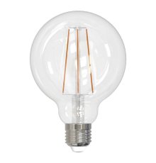 Лампа светодиодная филаментная (UL-00004863) Uniel E27 10W 4000K прозрачная LED-G95-10W/4000K/E27/CL PLS02WH