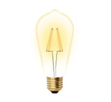 Лампа светодиодная филаментная (UL-00002360) Uniel E27 5W 2250K прозрачная LED-ST64-5W/GOLDEN/E27 GLV22GO