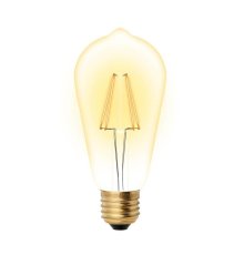 Лампа светодиодная филаментная (UL-00002360) Uniel E27 5W 2250K прозрачная LED-ST64-5W/GOLDEN/E27 GLV22GO