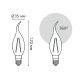 Лампа светодиодная филаментная Gauss E14 4,5W 4100К прозрачная 1041125
