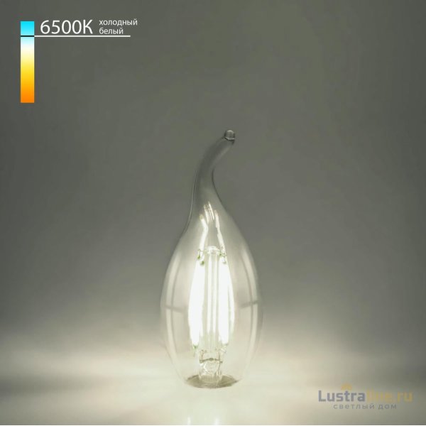 Филаментная светодиодная лампа Elektrostandard Свеча на ветру E14 9W 6500K 4690389175312 Филаментная светодиодная лампа Elektrostandard Свеча на ветру E14 9W 6500K 4690389175312