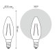 Светодиодная филаментная лампа Gauss Basic Filament E14 3,8W 2400K 1037154