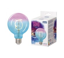 Лампа светодиодная филаментная (UL-00005892) Uniel E27 4W 2250K синяя LED-SF01-4W/Soho/E27/CW BLue/Wine GLS77TR