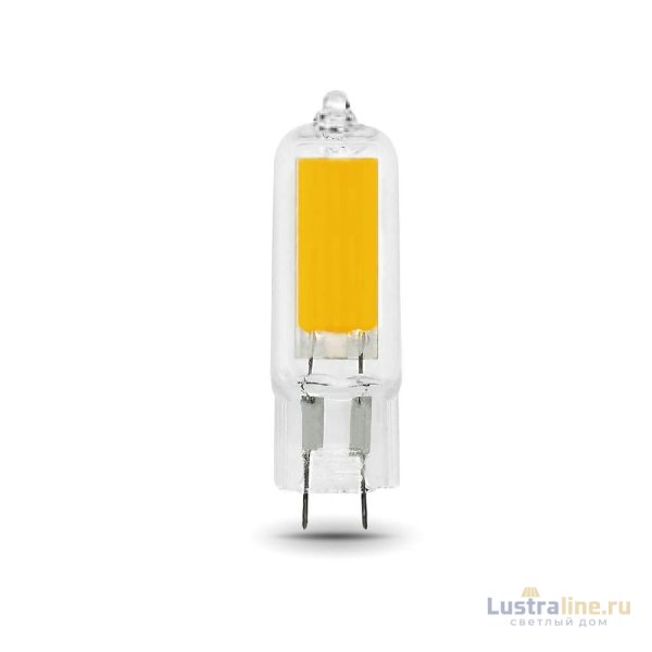 Лампа светодиодная Gauss G4 3.5W 4100K прозрачная 107807203 Лампа светодиодная Gauss G4 3.5W 4100K прозрачная 107807203