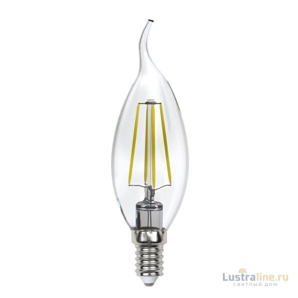 Лампа светодиодная филаментная (UL-00005904) Uniel E14 13W 4000K прозрачная LED-CW35-13W/4000K/E14/CL PLS02WH