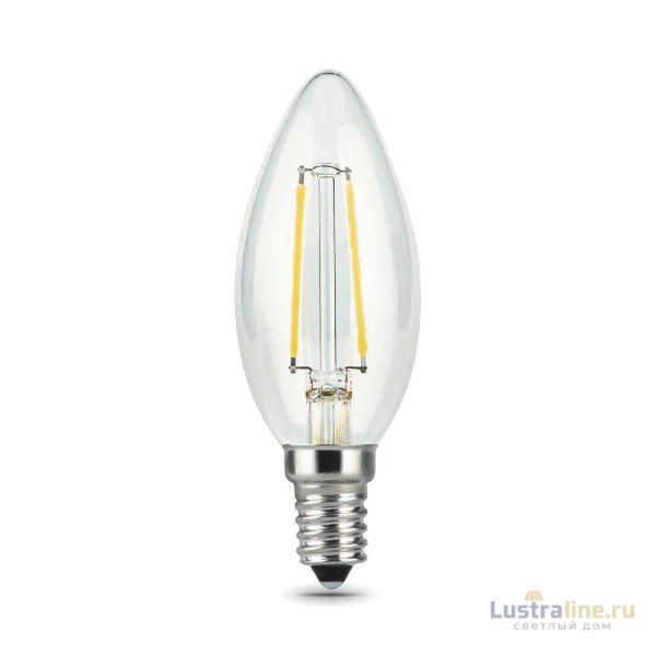 Лампа светодиодная филаментная Gauss E14 11W 2700К прозрачная 103801111