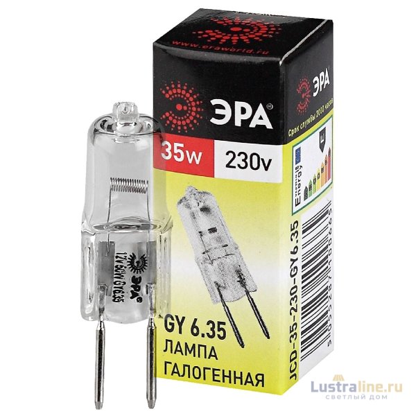Лампа галогенная Эра GY6.35 35W 3000K GY6.35-JCD-35W-230V C0027373 Лампа галогенная Эра GY6.35 35W 3000K GY6.35-JCD-35W-230V C0027373