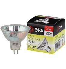 Лампа галогенная Эра GU5.3 35W 3000K GU5.3-JCDR (MR16) -35W-230V-CL C0027363