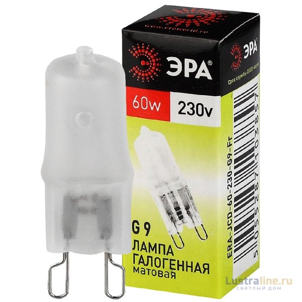 Лампа галогенная Эра G9 60W 3000K G9-JCD-60-230V-FR C0027364 Лампа галогенная Эра G9 60W 3000K G9-JCD-60-230V-FR C0027364