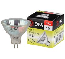 Лампа галогенная Эра GU5.3 50W 3000K GU5.3-MR16-50W-12V-CL C0027358 Лампа галогенная Эра GU5.3 50W 3000K GU5.3-MR16-50W-12V-CL C0027358