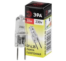 Лампа галогенная Эра GY6.35 50W 3000K GY6.35-JCD-50W-230V C0027374