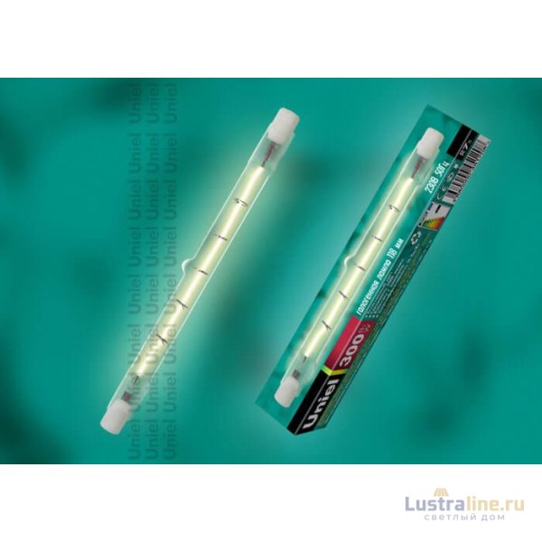 Лампа галогенная (01069) Uniel R7s 300W прозрачная J-118/300/R7s