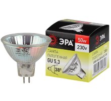 Лампа галогенная Эра GU5.3 50W 3000K GU5.3-JCDR (MR16) -50W-230V-CL C0027365 Лампа галогенная Эра GU5.3 50W 3000K GU5.3-JCDR (MR16) -50W-230V-CL C0027365