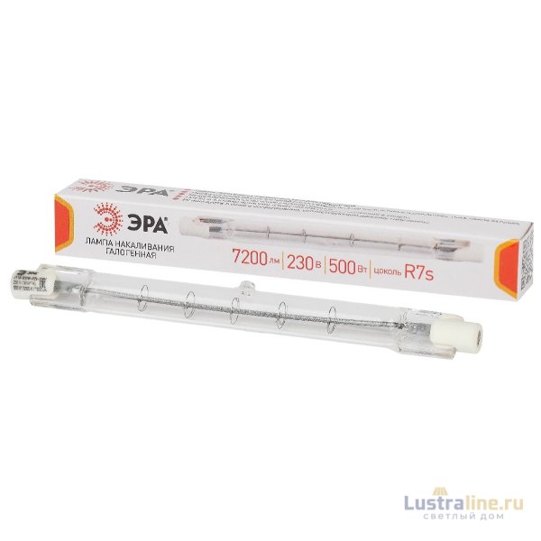 Лампа галогенная Эра R7S 500W 3000K J118-500W-R7s-230V Б0048495 Лампа галогенная Эра R7S 500W 3000K J118-500W-R7s-230V Б0048495