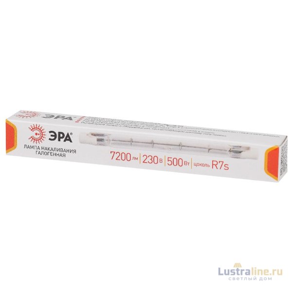 Лампа галогенная Эра R7S 500W 3000K J118-500W-R7s-230V Б0048495 Лампа галогенная Эра R7S 500W 3000K J118-500W-R7s-230V Б0048495