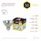 Лампа галогенная Эра GU5.3 50W 3000K GU5.3-MR16-50W-12V-CL C0027358
