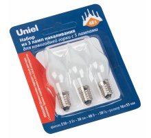 Лампа накаливания Uniel IL-CW16-FR-03/E10/48V SET3 BLISTER UL-00010988 Лампа накаливания Uniel IL-CW16-FR-03/E10/48V SET3 BLISTER UL-00010988