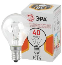 Лампа накаливания Эра E14 40W ДШ 40-230-E14-CL Б0039136
