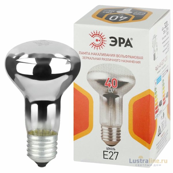 Лампа накаливания Эра R63-40-E27-230 рефлектор Б0066550