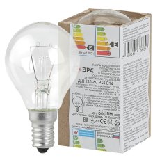 Лампа накаливания Эра E14 60W ДШ 60-230-Е14 (гофра) Б0039134