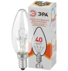 Лампа накаливания Эра E14 40W ДС 40-230-E14-CL Б0039127