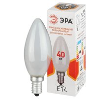 Лампа накаливания Эра B-40-E14-230-FR свечка Б0066378