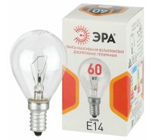 Лампа накаливания Эра P-60-E14-230-CL шар Б0066522