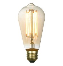 Лампа светодиодная Lussole Е27 6W 2200K янтарная GF-L-764