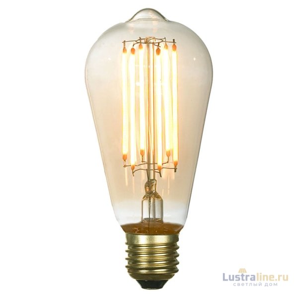 Лампа светодиодная Lussole Е27 6W 2200K янтарная GF-L-764
